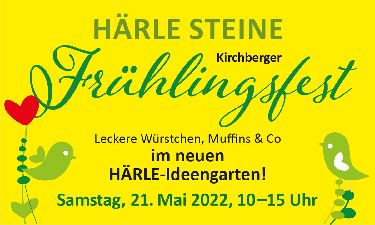 Kirchberger Frühlingsfest im HÄRLE-Steine Ideengarten